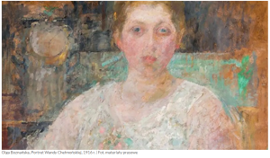 Portret Wandy Chełmońskiej autorstwa Olgi Boznańskiej