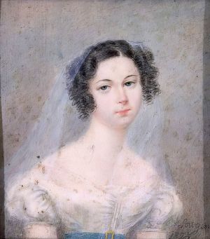Ewelina Hańska, portret autorstwa Holza Sowgena (1825)