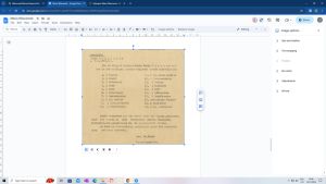 Liste der Sachen von Maria Wieczorek nach ihrem Tod.